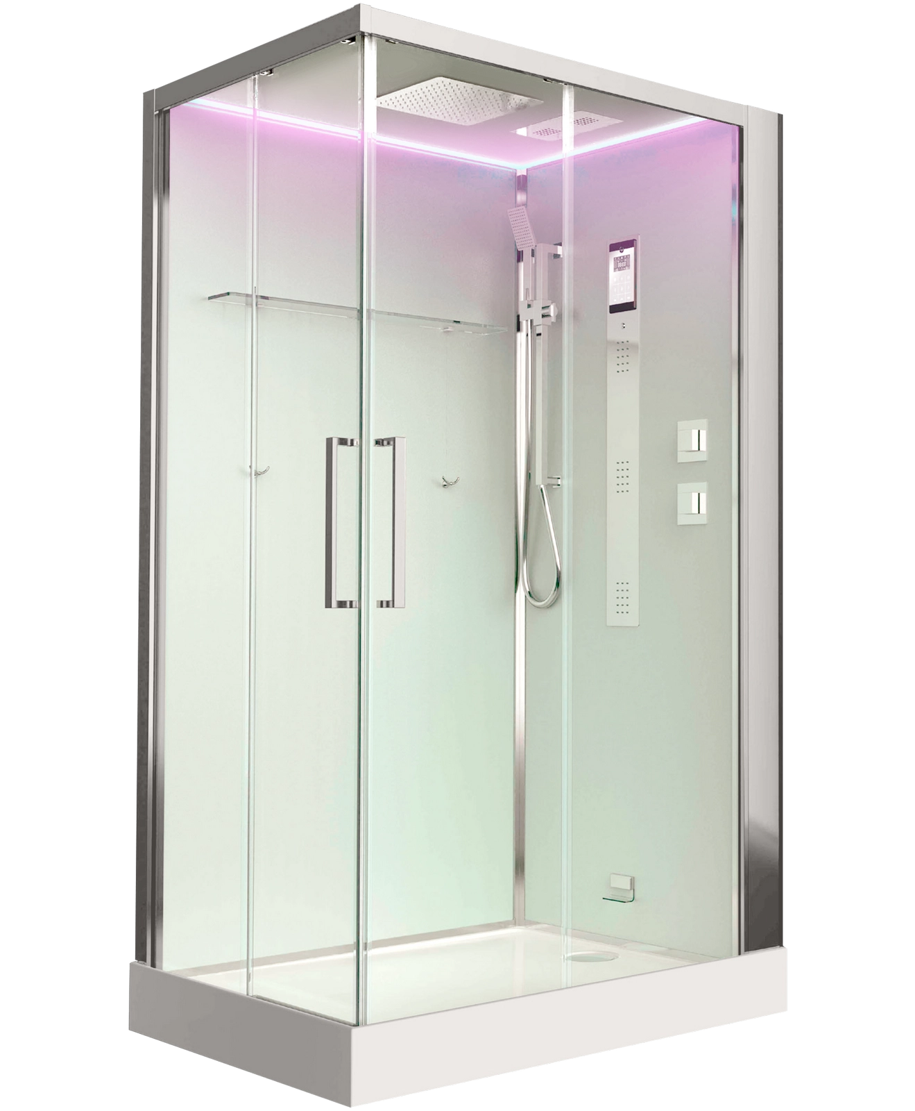 Душевая кабина Timo Premium HELKA (90x120x220) H-515L-T-CH/C стульчик прозрачный Душевая кабина Timo Premium HELKA (90x120x220) H-515L-T-CH/C стульчик прозрачный