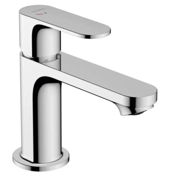 Смеситель для раковины Hansgrohe Rebris S 80 CoolStart, со сливным гарнитуром 72586000, хром Смеситель для раковины Hansgrohe Rebris S 80 CoolStart, со сливным гарнитуром 72586000, хром