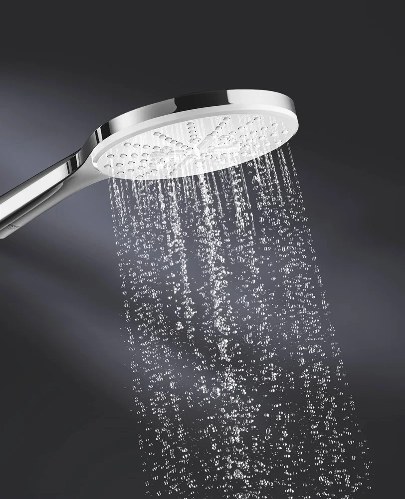 Душевая лейка GROHE Rainshower SmartActive 150, 3 вида струй, белая луна (26554LS0) Душевая лейка GROHE Rainshower SmartActive 150, 3 вида струй, белая луна (26554LS0)