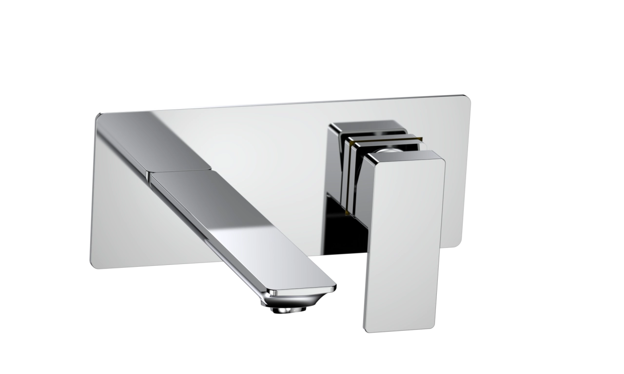 Смеситель для раковины AQUAme Savona AQM6815CR настенный на 2 отверстия хром Смеситель для раковины AQUAme Savona AQM6815CR настенный на 2 отверстия хром