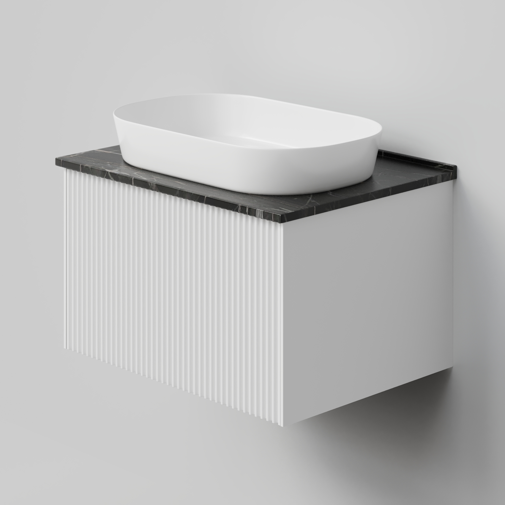 Тумба под раковину La Fenice TERRA Bianco 60 NFNC-01-TER-B-60-3-GB белая матовая с белой столешницей Тумба под раковину La Fenice TERRA Bianco 60 NFNC-01-TER-B-60-3-GB белая матовая с белой столешницей