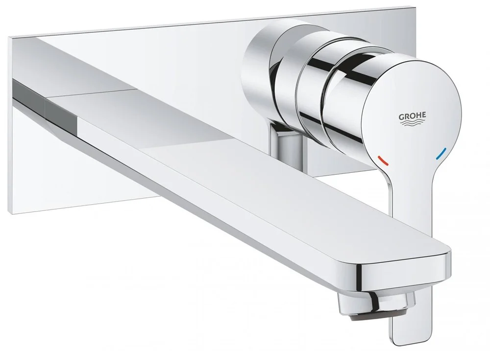 Смеситель для раковины GROHE Lineare New на 2 отверстия, настенный монтаж, хром (23444001) внешняя ч Смеситель для раковины GROHE Lineare New на 2 отверстия, настенный монтаж, хром (23444001) внешняя ч