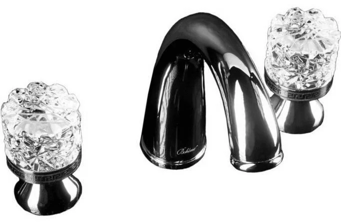 Смеситель для раковины Boheme 277-CRST/2 на 3 отверстия Смеситель для раковины Boheme 277-CRST/2 на 3 отверстия