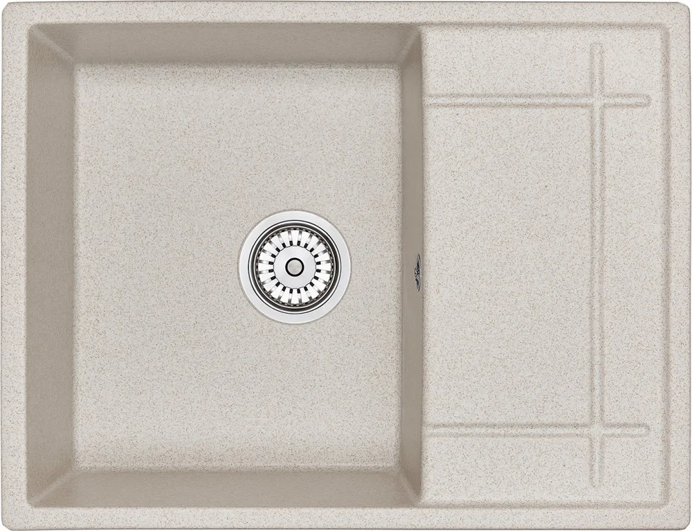 Кухонная мойка Granula 6501, ПИРИТ, кварц 650х495 Кухонная мойка Granula 6501, ПИРИТ, кварц 650х495