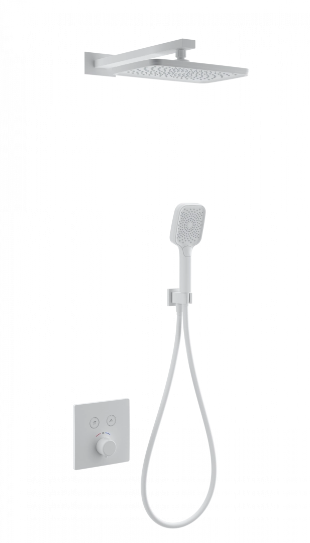 Душевая система Wonzon & Woghand с термостатом, встраиваемая, белый матовый (WW-D2017-B-MW) Душевая система Wonzon & Woghand с термостатом, встраиваемая, белый матовый (WW-D2017-B-MW)