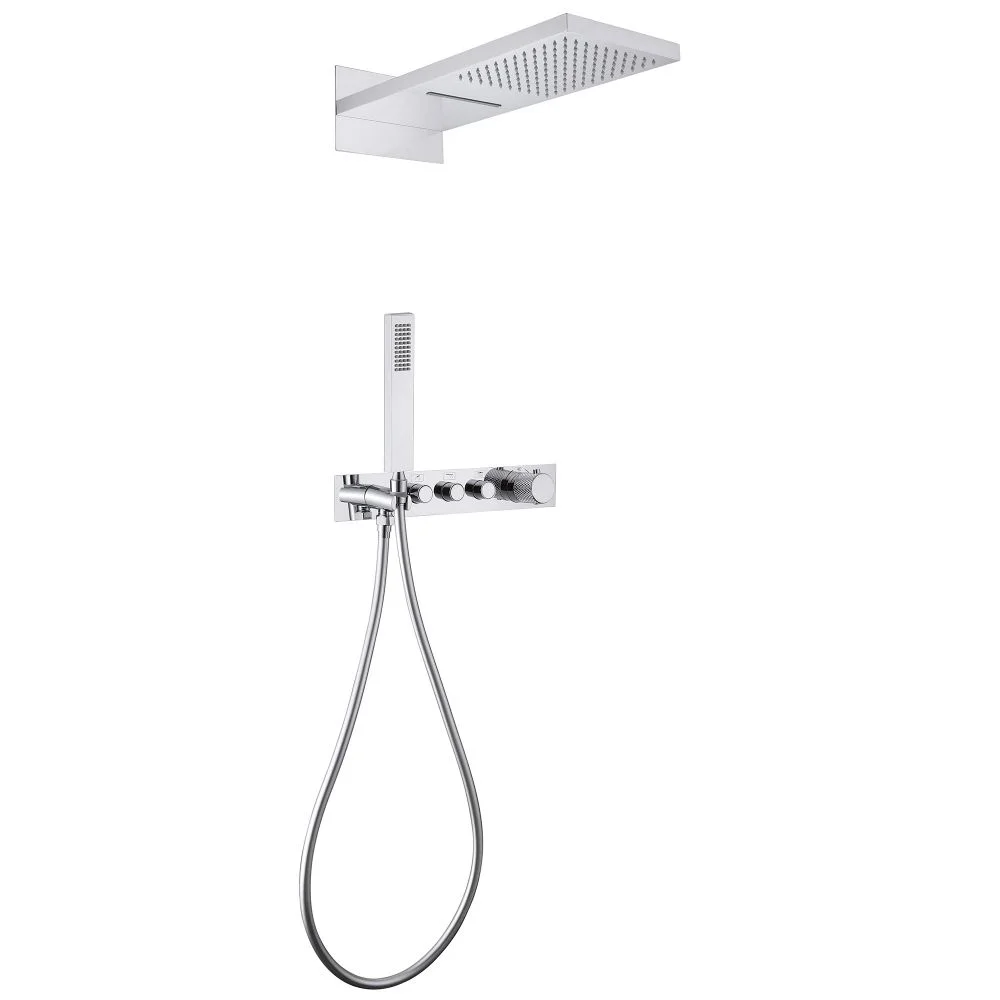 Душевая система ABBER Rund AF8752 скрытого монтажа без излива, термостат, хром Душевая система ABBER Rund AF8752 скрытого монтажа без излива, термостат, хром