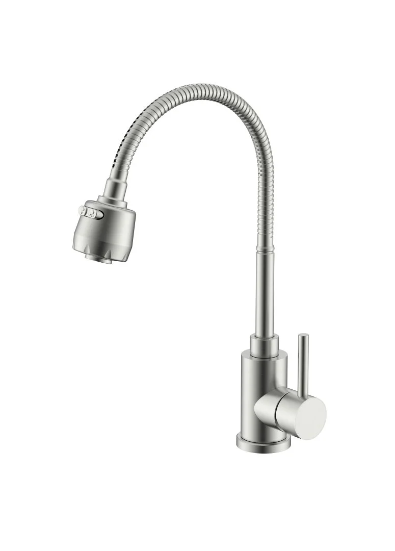 Смеситель для кухни Splenka S201.47.05 с гибким изливом, сатин Смеситель для кухни Splenka S201.47.05 с гибким изливом, сатин