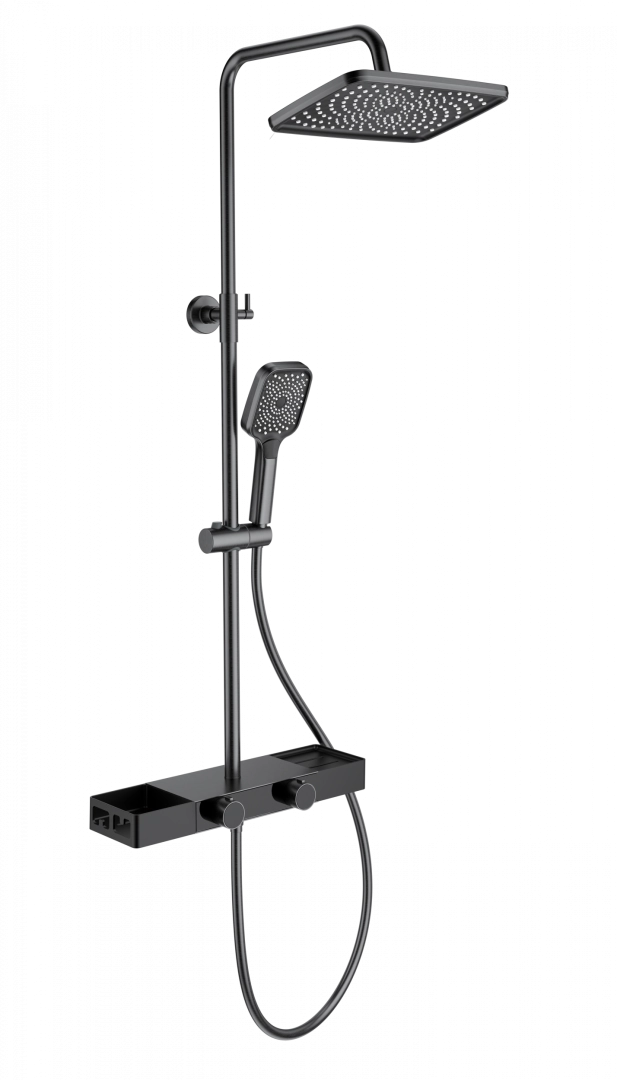 Душевая система Wonzon & Woghand с термостатом, темный графит (WW-B3552-BGG) Душевая система Wonzon & Woghand с термостатом, темный графит (WW-B3552-BGG)