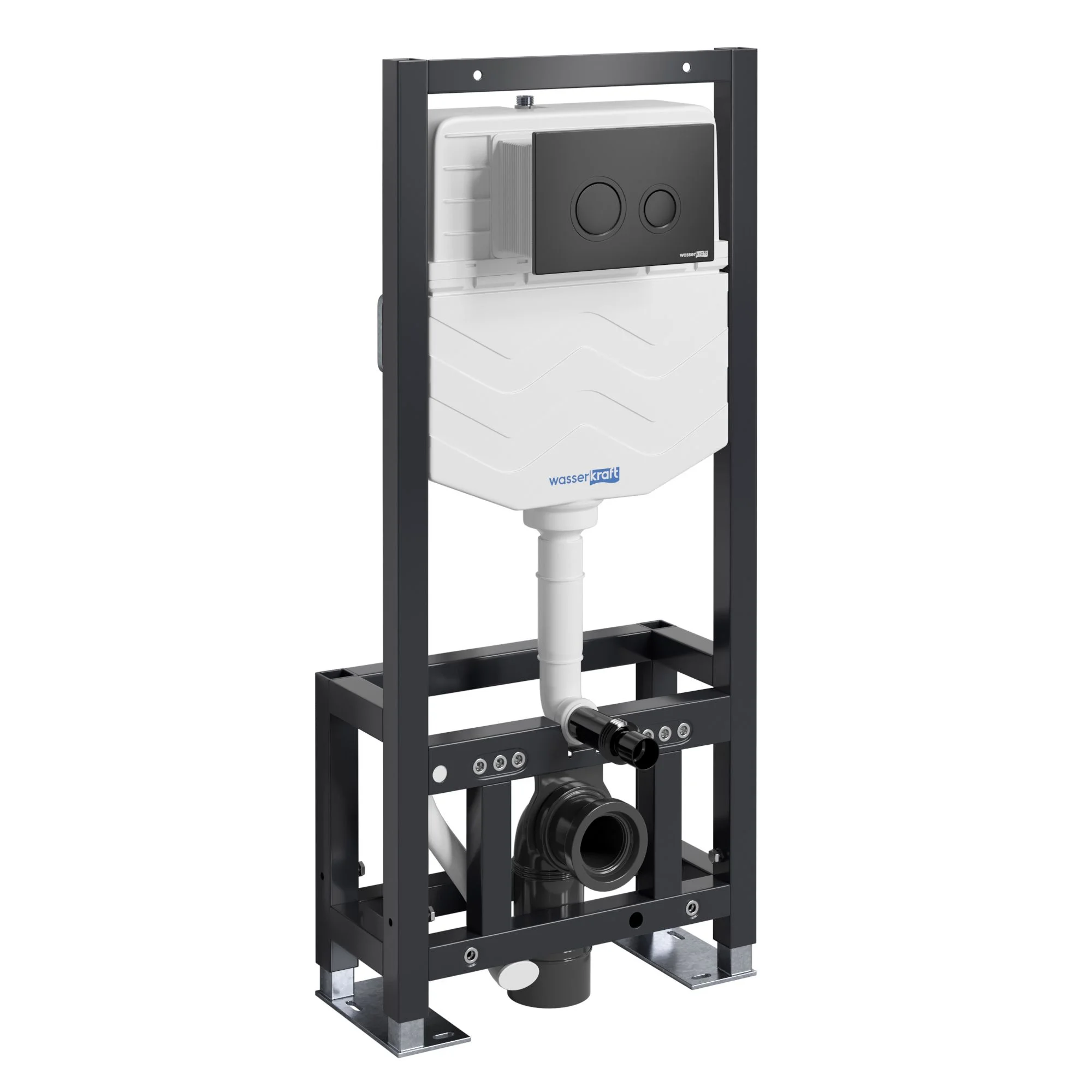 Инсталляция для унитаза WasserKRAFT Dill 61TLT.010.ME.MB01 с клавишей смыва черный Инсталляция для унитаза WasserKRAFT Dill 61TLT.010.ME.MB01 с клавишей смыва черный