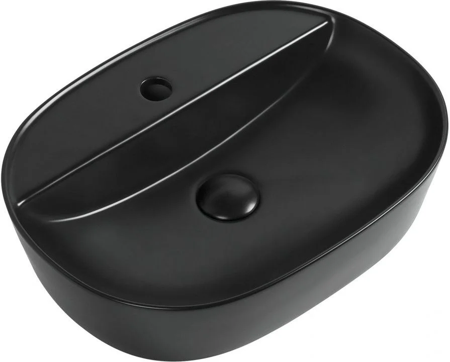 Раковина Aquanet Lake-2-MB 50 накладная, черная матовая LAKE-2-MB Раковина Aquanet Lake-2-MB 50 накладная, черная матовая LAKE-2-MB