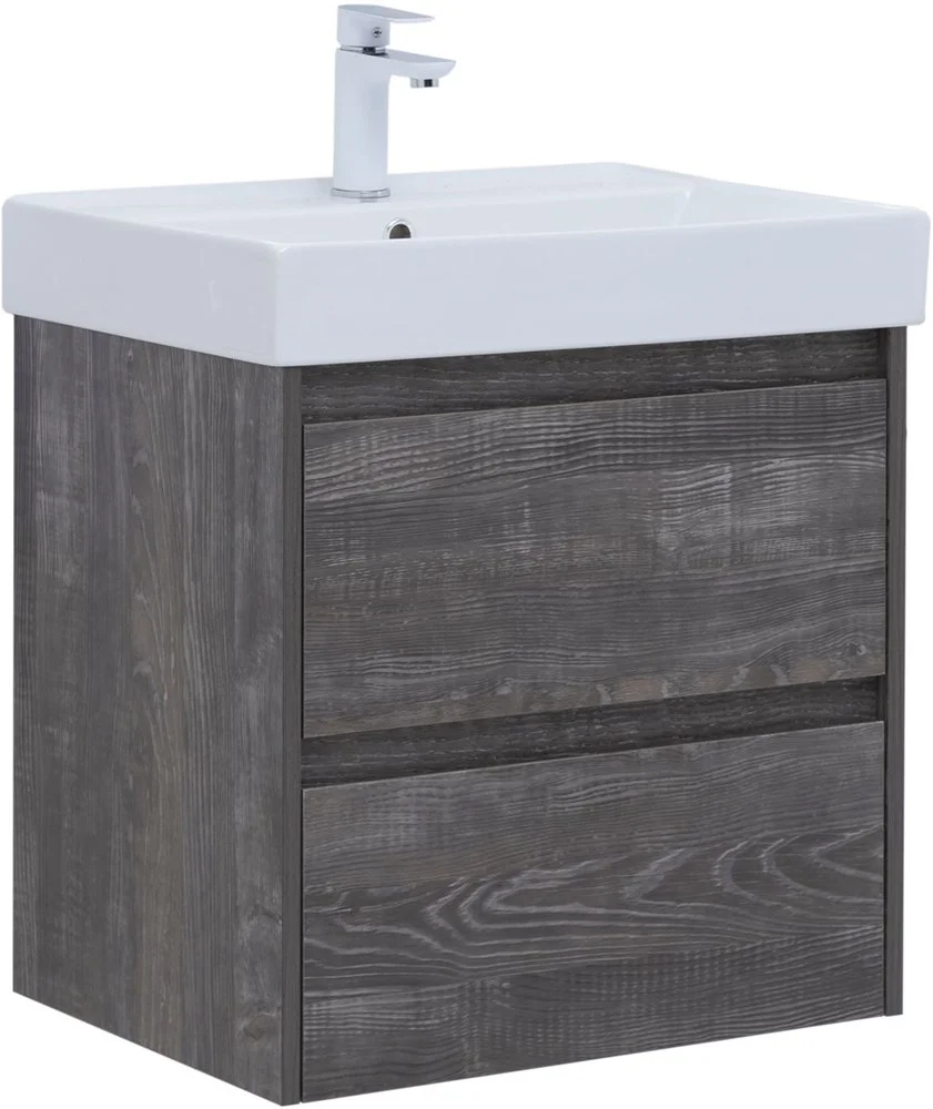 Тумба под раковину Aquanet Nova Lite 60 дуб серый (2 ящика) 00287889 Тумба под раковину Aquanet Nova Lite 60 дуб серый (2 ящика) 00287889