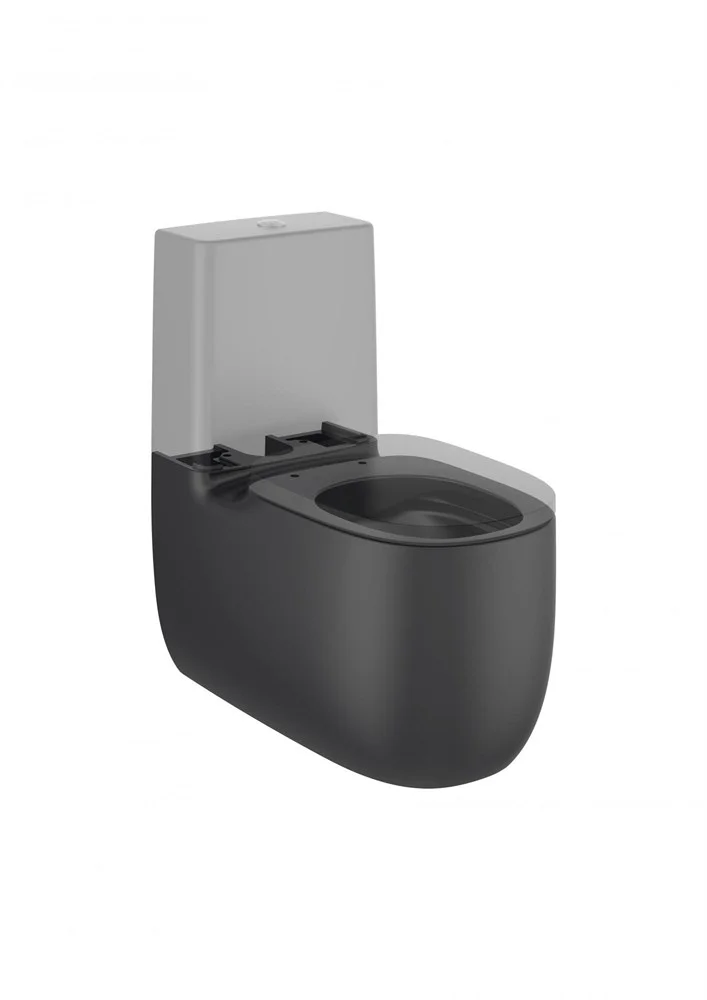 Чаша напольного унитаза Roca Beyond rimless, оникс матовый 3420B9640 Чаша напольного унитаза Roca Beyond rimless, оникс матовый 3420B9640