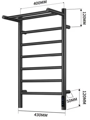 Полотенцесушитель электрический Teso Azaro Line Z4070YY6NB 700x400 никель Полотенцесушитель электрический Teso Azaro Line Z4070YY6NB 700x400 никель