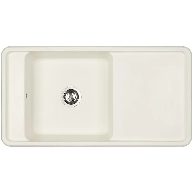 Кухонная мойка Aquaton Беллис 97 1A725132BS240 из литого мрамора, жемчуг Кухонная мойка Aquaton Беллис 97 1A725132BS240 из литого мрамора, жемчуг