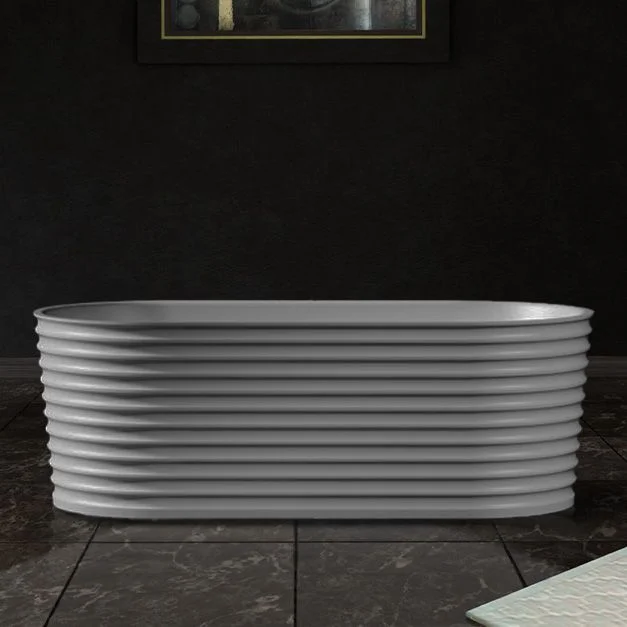 Ванна отдельностоящая ABBER AS9650 170x80 универсальная, белая матовая, искусственный камень Ванна отдельностоящая ABBER AS9650 170x80 универсальная, белая матовая, искусственный камень