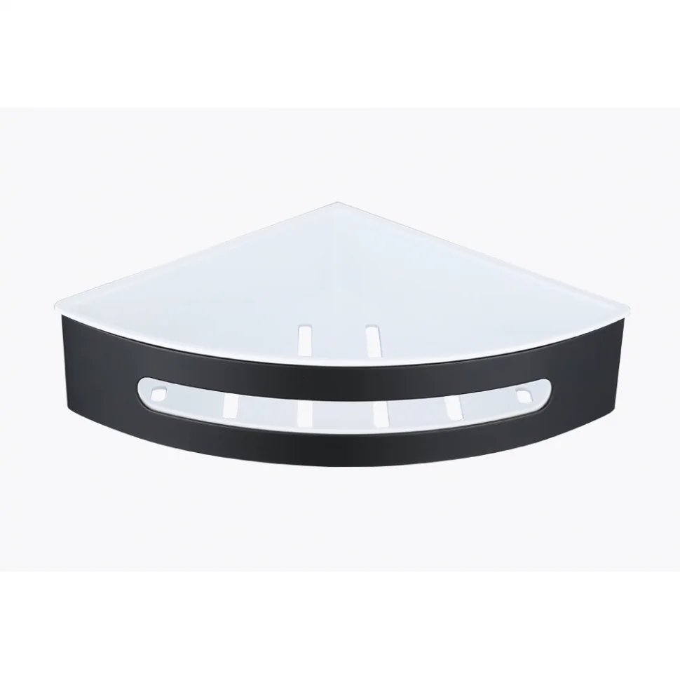 Полка Raglo R340.01.06 угловая 205x205x55мм черный Полка Raglo R340.01.06 угловая 205x205x55мм черный