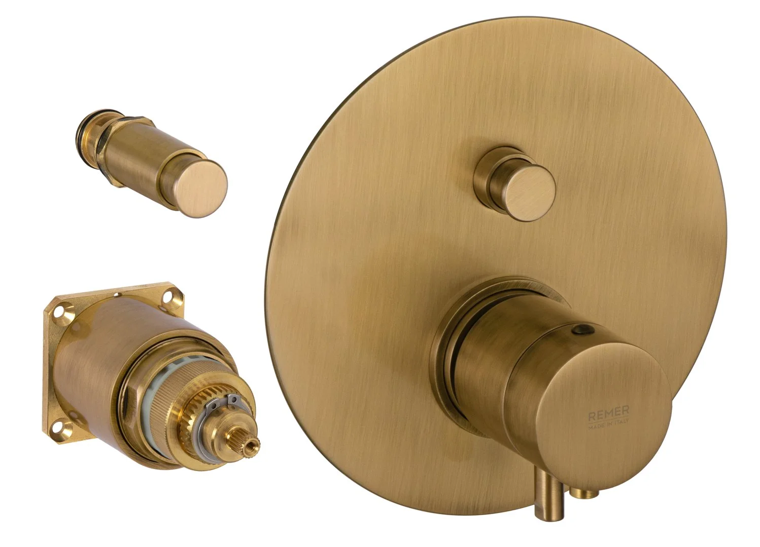 Смеситель для душа Remer Elegance NT09KBVO термостатический, состаренная латунь Смеситель для душа Remer Elegance NT09KBVO термостатический, состаренная латунь