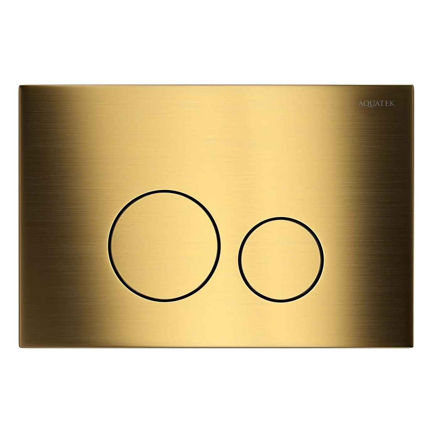 Клавиша смыва Aquatek KDI-0000038 (023G) нержавеющая сталь, цвет титановое золото матовое (клавиши круглые) Клавиша смыва Aquatek KDI-0000038 (023G) нержавеющая сталь, цвет титановое золото матовое (клавиши круглые)