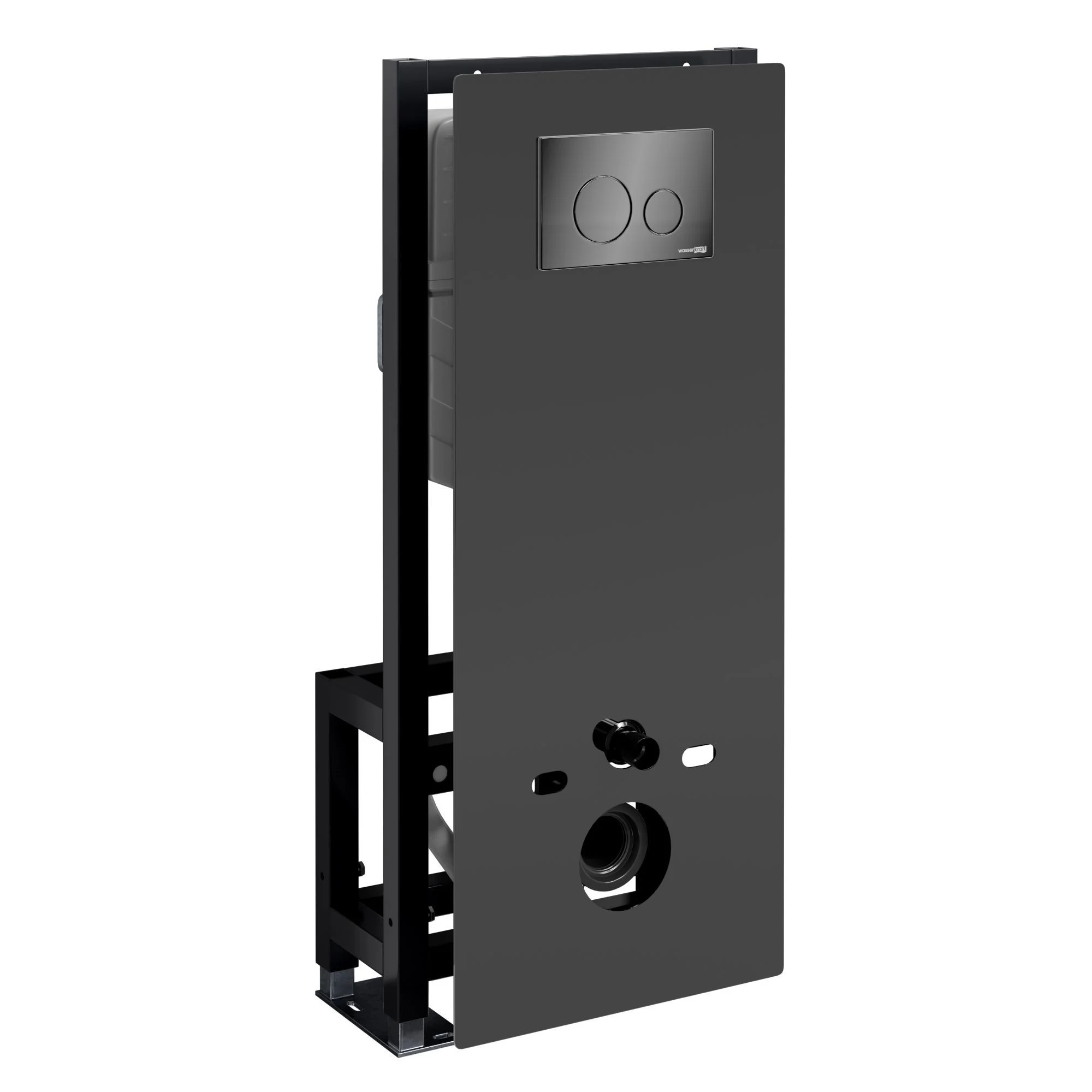 Инсталляция для унитаза WasserKRAFT Glan 66TLT.010.ME.BL.PB02 с клавишей смыва черный Инсталляция для унитаза WasserKRAFT Glan 66TLT.010.ME.BL.PB02 с клавишей смыва черный