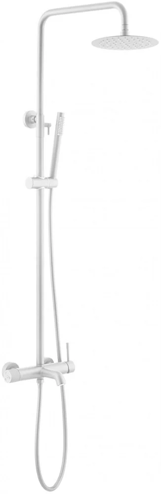 Душевая система Boheme Uno MattWhite, верхний душ латунь 468-MW Душевая система Boheme Uno MattWhite, верхний душ латунь 468-MW