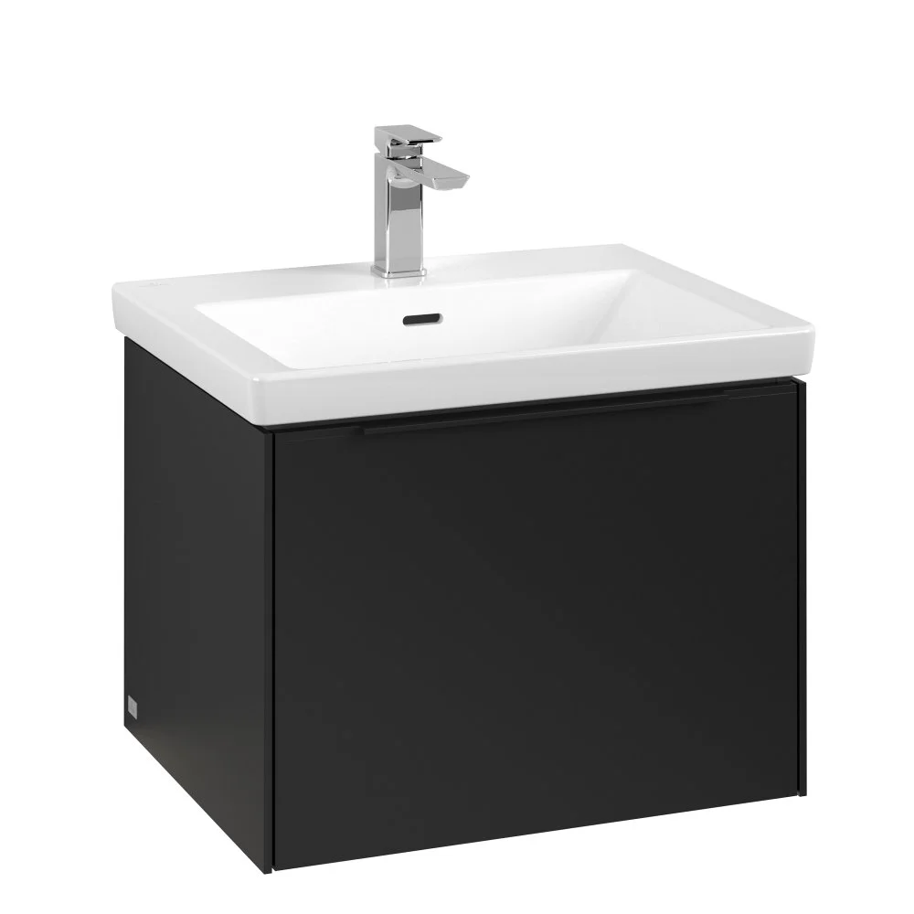 Тумба под раковину Villeroy & Boch Subway 3.0 с подсветкой Volcano Black / Volcano Black C577L1VL Тумба под раковину Villeroy & Boch Subway 3.0 с подсветкой Volcano Black / Volcano Black C577L1VL