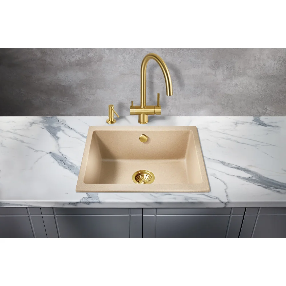 Кухонная мойка Milacio Leon 55 Cuarzo (MC.77084) бежевый Кухонная мойка Milacio Leon 55 Cuarzo (MC.77084) бежевый