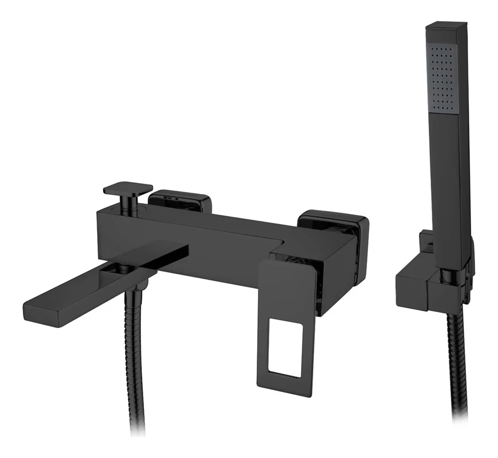 Смеситель для ванны Boheme BlackBlack 143-BB с душем Смеситель для ванны Boheme BlackBlack 143-BB с душем