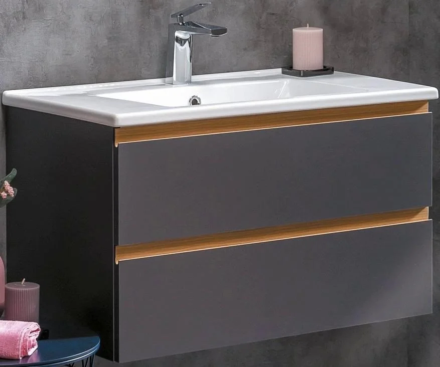 Тумба под раковину Boheme CAPOLDA 85 антрацит 849-085-A Тумба под раковину Boheme CAPOLDA 85 антрацит 849-085-A