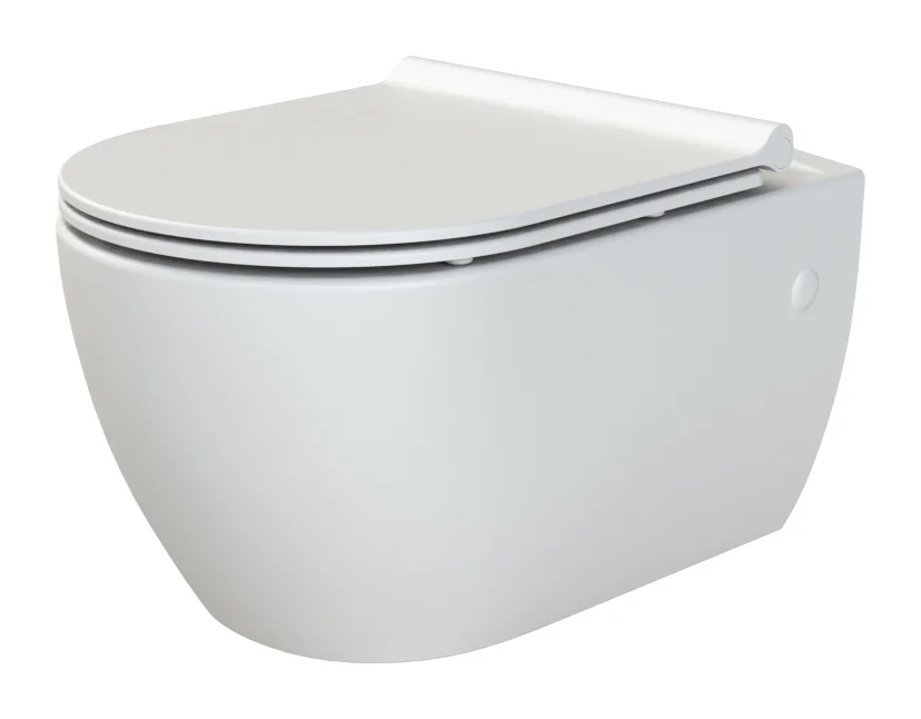 Унитаз подвесной Boheme Bianca 963-SET-2-MW с биде белый матовый с крышкой Унитаз подвесной Boheme Bianca 963-SET-2-MW с биде белый матовый с крышкой