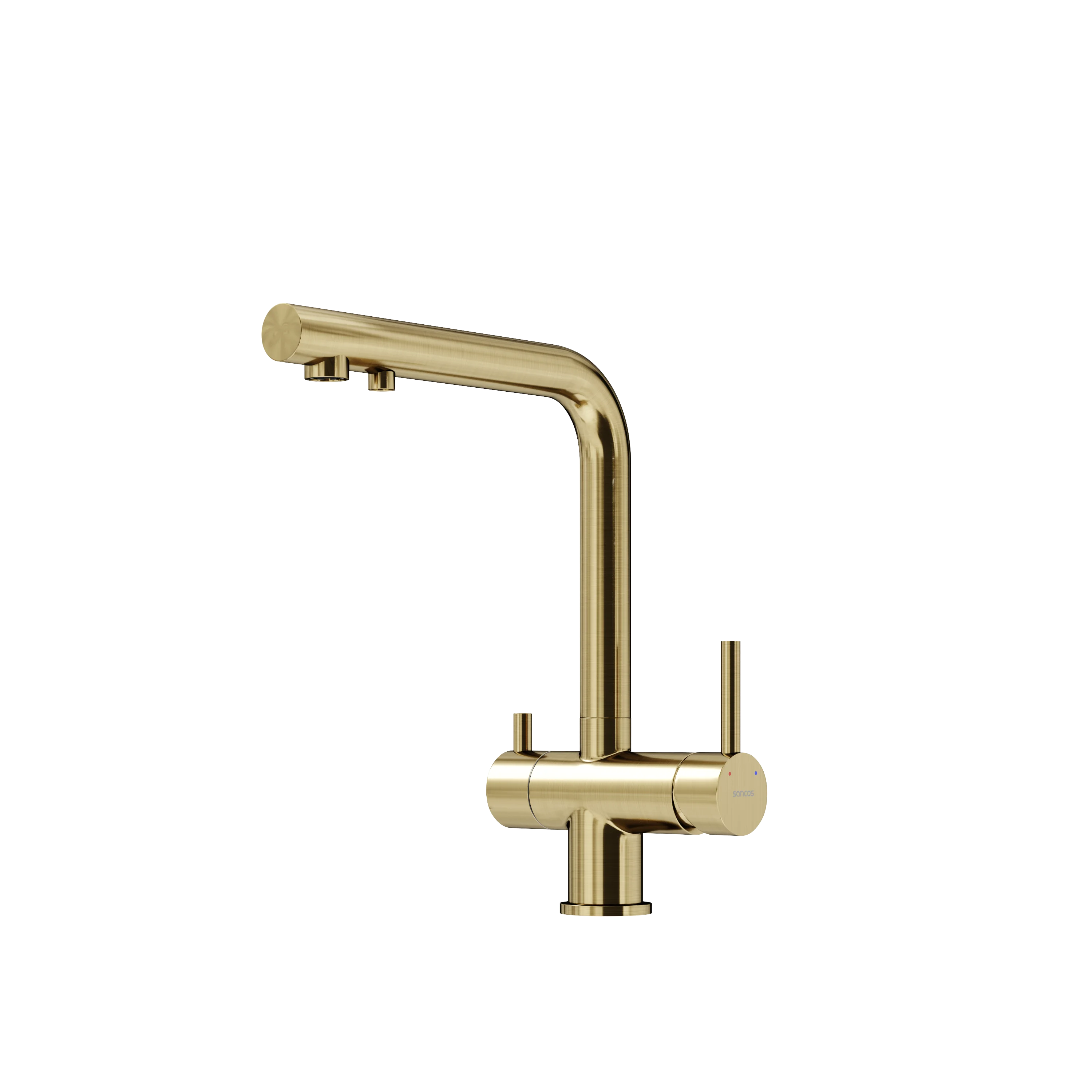 Смеситель для кухни SANCOS Foster SC4014BG с возможностью подключения фильтра, брашированное золото Смеситель для кухни SANCOS Foster SC4014BG с возможностью подключения фильтра, брашированное золото