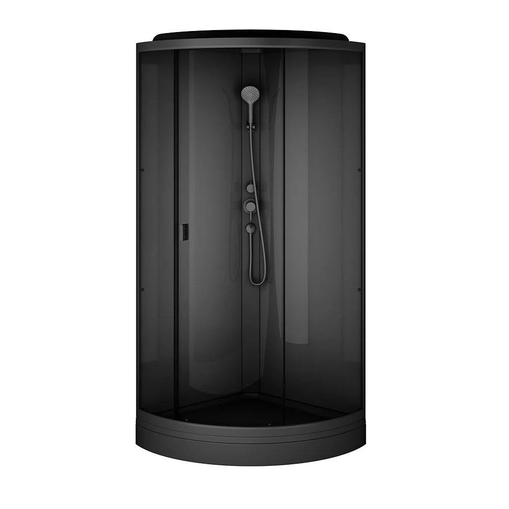 Душевая кабина AM.PM Gem W90C-401-090BT 90x90 профиль черный, стекло прозрачное Душевая кабина AM.PM Gem W90C-401-090BT 90x90 профиль черный, стекло прозрачное