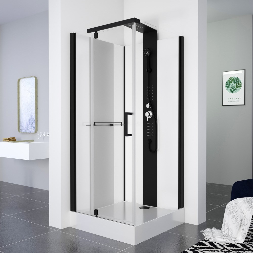 Детальная картинка товара «душевая кабина black&white g8702 (900х900х2170) 8702900»