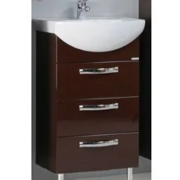 Тумба с раковиной Aquaton Ария 50 Н (1A1402K0AA430) темно-коричневый Тумба с раковиной Aquaton Ария 50 Н (1A1402K0AA430) темно-коричневый