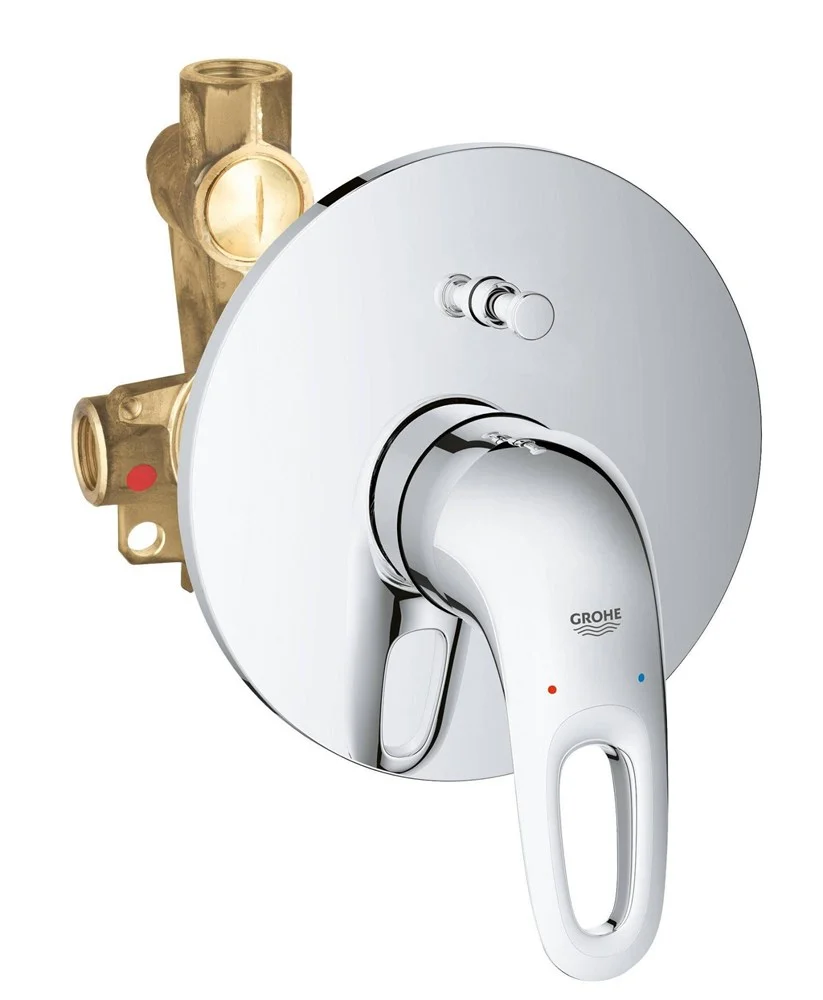 Смеситель для ванны GROHE Eurostyle new (внешняя и встраиваемая части), хром (33637003) Смеситель для ванны GROHE Eurostyle new (внешняя и встраиваемая части), хром (33637003)
