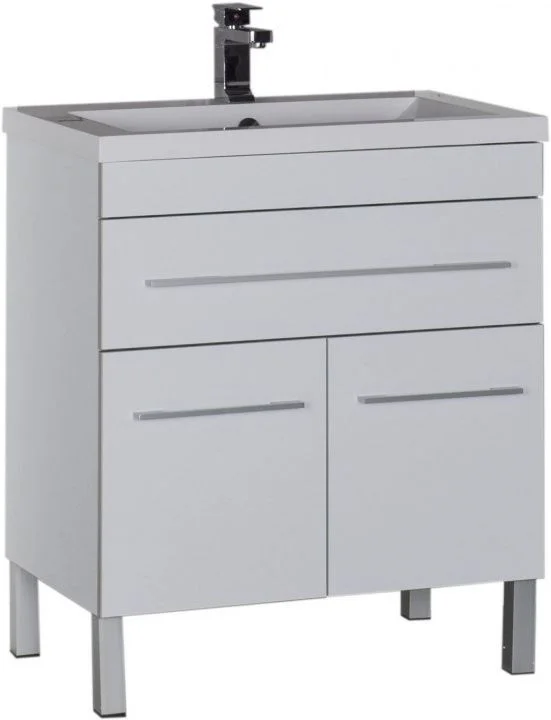 Тумба под раковину Aquanet Верона 75 белый (напольная 1 ящик 2 дверцы) 00182706 Тумба под раковину Aquanet Верона 75 белый (напольная 1 ящик 2 дверцы) 00182706