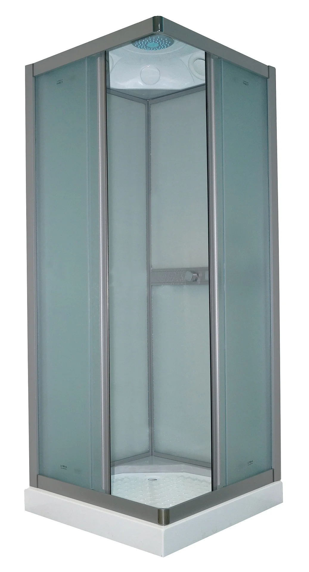 Душевая кабина Parly FQ811 800x800 профиль хром матовый, стекло матовое (жемчужное) Душевая кабина Parly FQ811 800x800 профиль хром матовый, стекло матовое (жемчужное)