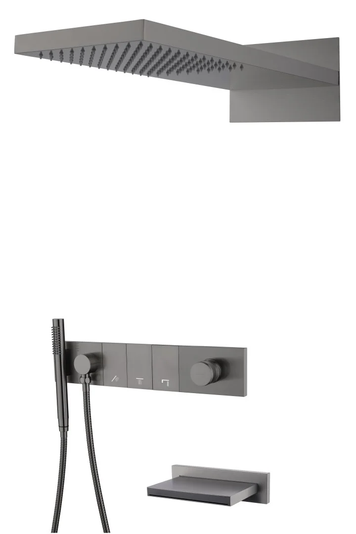 Душевая система Boheme ZODIAC Gun Metal встраиваемая 132-2-GM Душевая система Boheme ZODIAC Gun Metal встраиваемая 132-2-GM