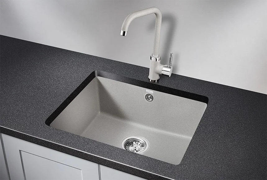 Кухонная мойка Granula 5551, БАЗАЛЬТ, кварц 550х460 Кухонная мойка Granula 5551, БАЗАЛЬТ, кварц 550х460