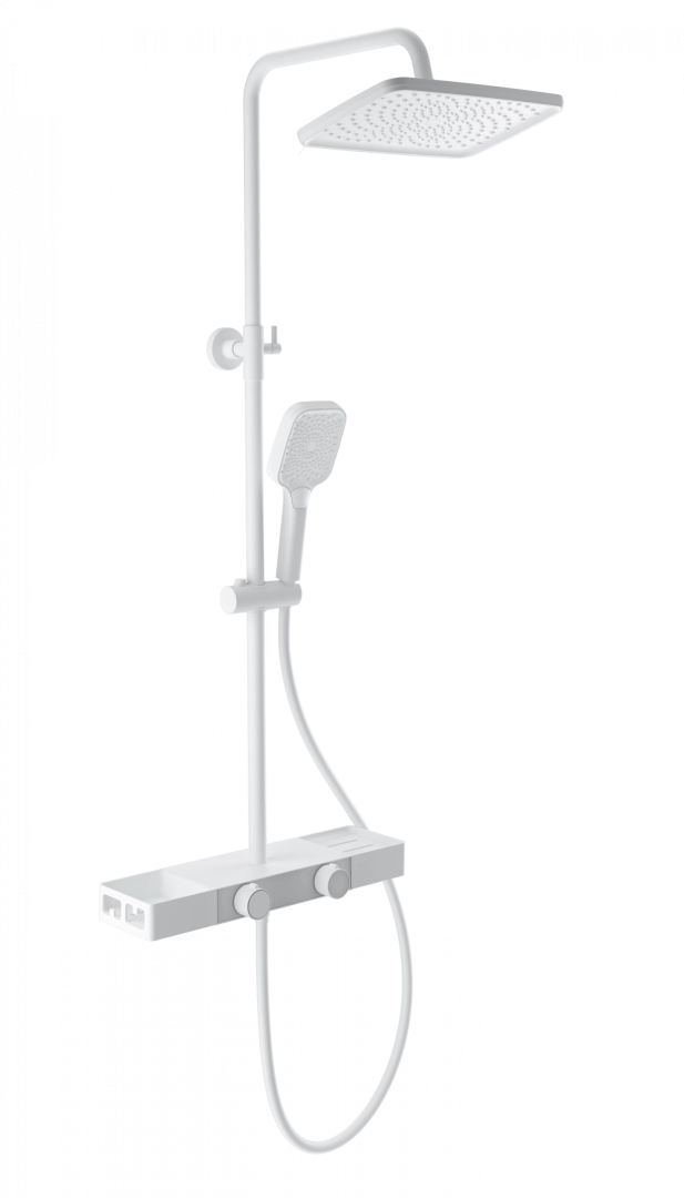 Душевая система Wonzon & Woghand с термостатом, белый матовый (WW-B3552-MW) Душевая система Wonzon & Woghand с термостатом, белый матовый (WW-B3552-MW)