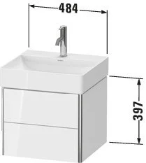Тумба под раковину Duravit XSquare XS416006161 подвесная 48 см Коричнево-оливковый глянцевый Тумба под раковину Duravit XSquare XS416006161 подвесная 48 см Коричнево-оливковый глянцевый