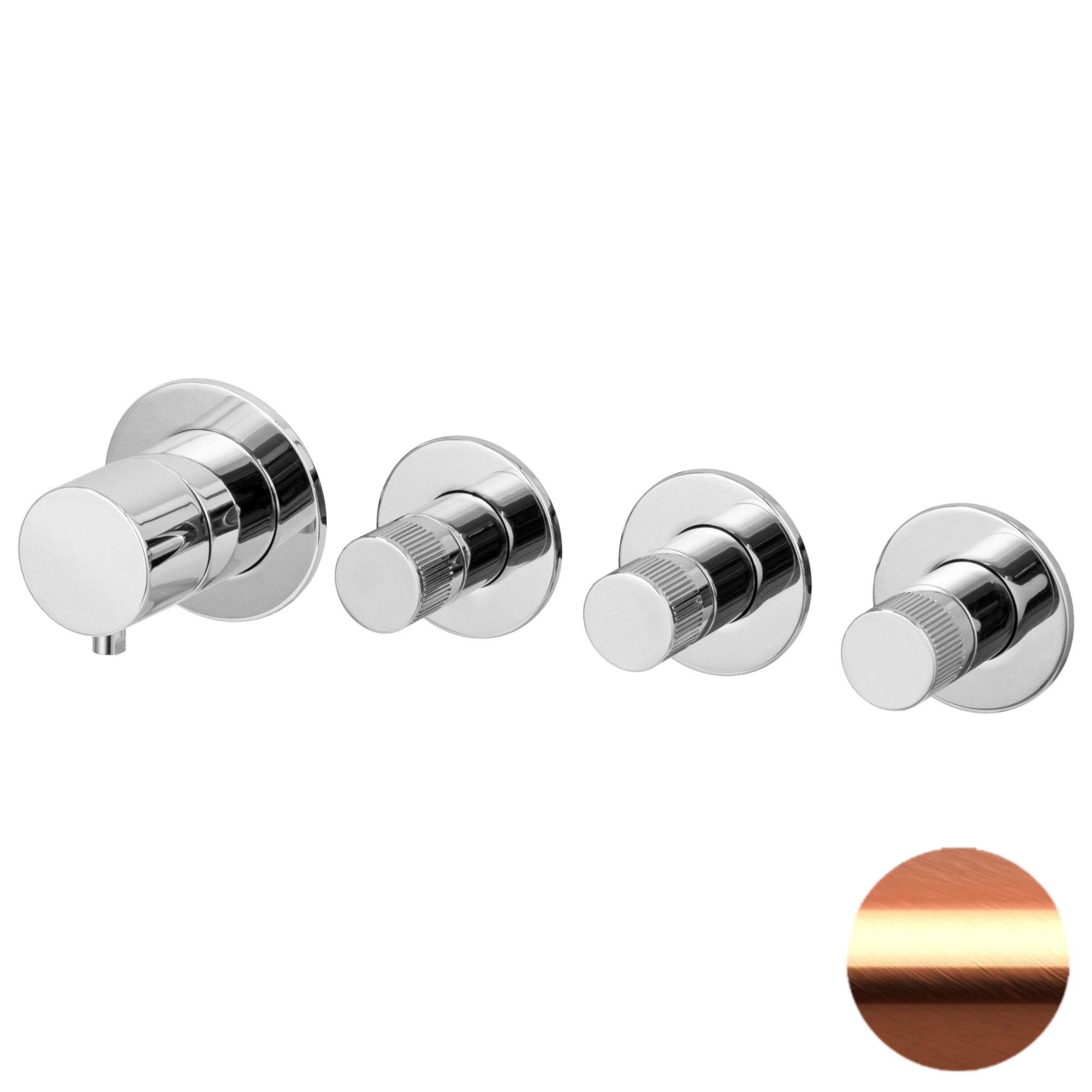 Смеситель для душа Remer X Style N98D3PWBRP, медь брашированная Смеситель для душа Remer X Style N98D3PWBRP, медь брашированная