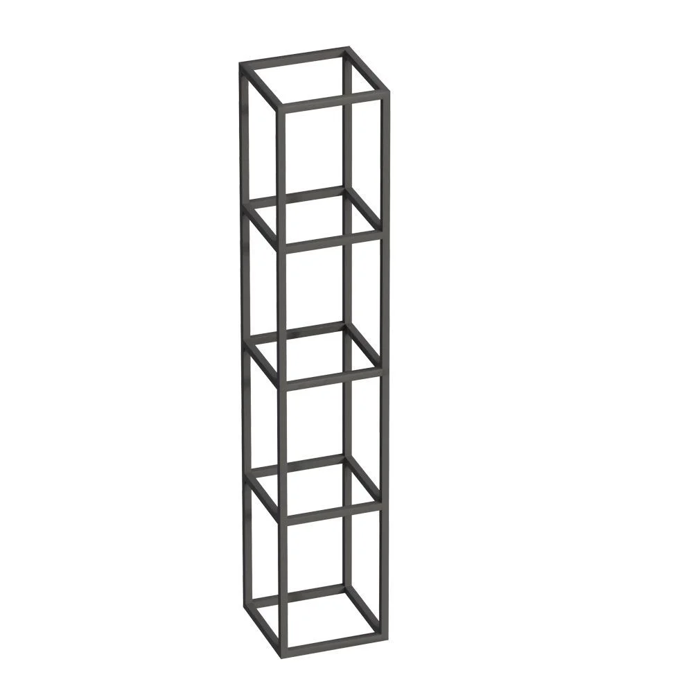 Полка CEZARES CADRO-30/30/160-4C-SO-MET-ST черный 300x300 подвесная Полка CEZARES CADRO-30/30/160-4C-SO-MET-ST черный 300x300 подвесная