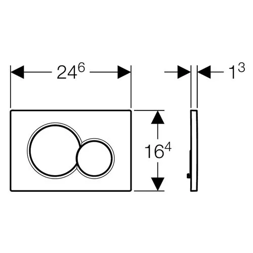 Клавиша смыва GEBERIT Sigma 01 115.770.КА.5 Клавиша смыва GEBERIT Sigma 01 115.770.КА.5