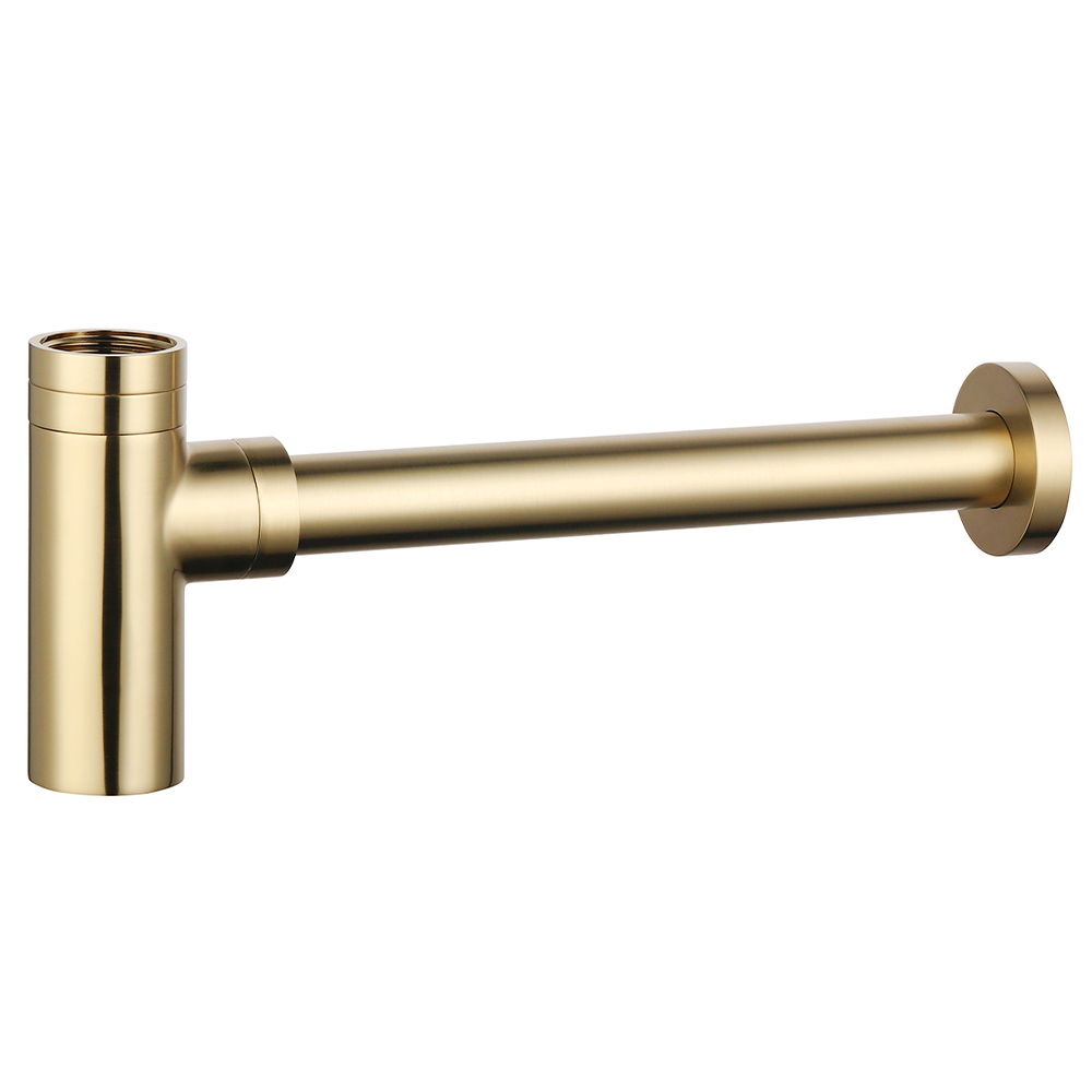 Детальная картинка товара «сифон для раковины aquame aqm7010gg латунный, glossy gold»