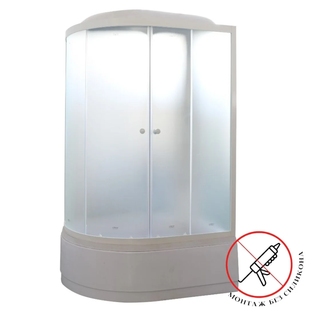 Душевая кабина Parly EF1221R 1200x800 профиль белый, стекло матовое Душевая кабина Parly EF1221R 1200x800 профиль белый, стекло матовое