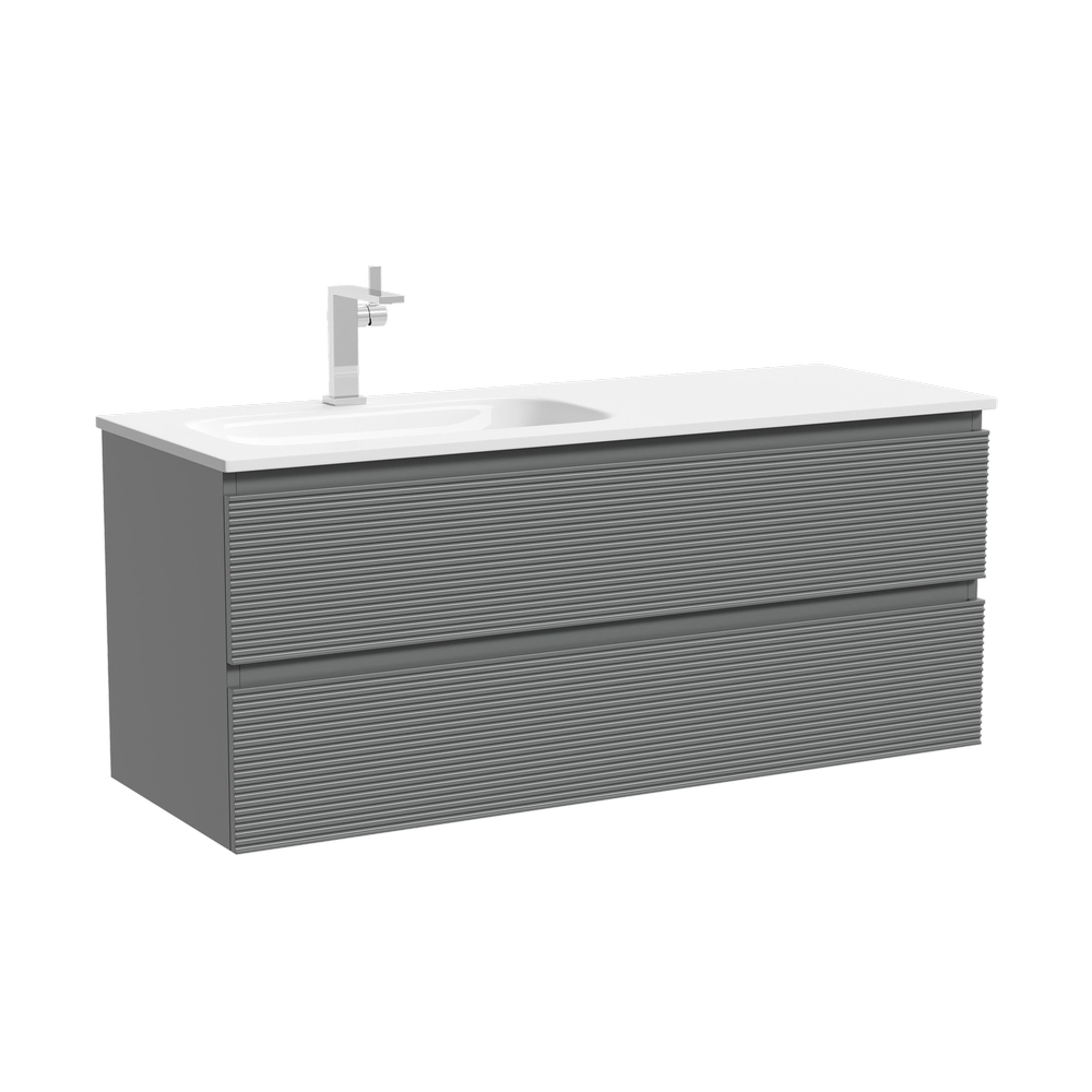 Тумба под раковину SANCOS Folk FL120LES левая 1195х445х500 Ergraut soft подвесная Тумба под раковину SANCOS Folk FL120LES левая 1195х445х500 Ergraut soft подвесная