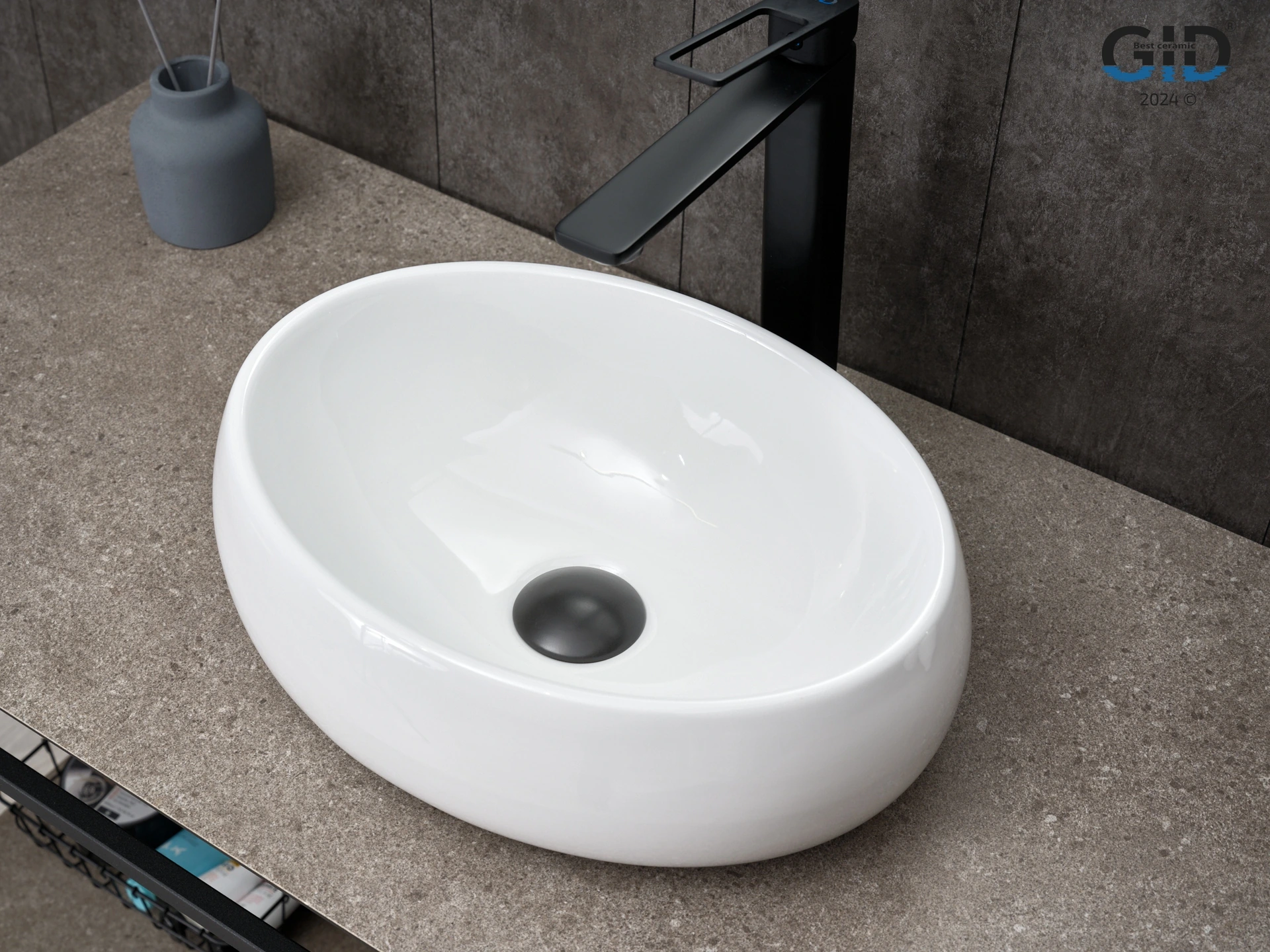 Раковина Gid N9030ds 51235 накладная белая 40x30x13.5 Раковина Gid N9030ds 51235 накладная белая 40x30x13.5