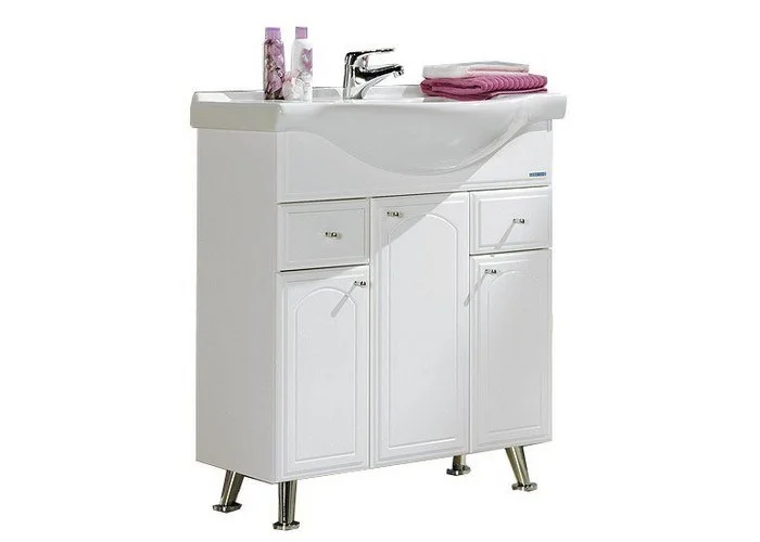 Тумба с раковиной Aquaton Майами 75 (1A0565K0MM010) белая Тумба с раковиной Aquaton Майами 75 (1A0565K0MM010) белая