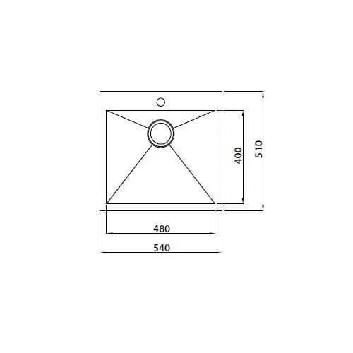 Кухонная мойка Kaiser KSM KSM-5451 сталь Кухонная мойка Kaiser KSM KSM-5451 сталь
