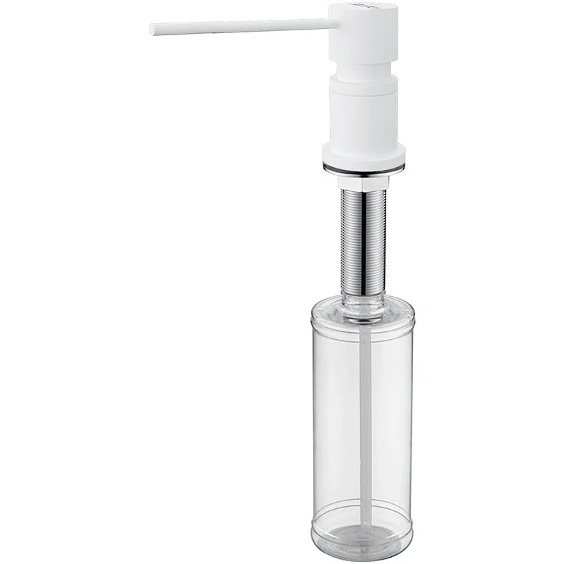 Дозатор для жидкого мыла Paulmark KRAFT D003-WH белый матовый Дозатор для жидкого мыла Paulmark KRAFT D003-WH белый матовый